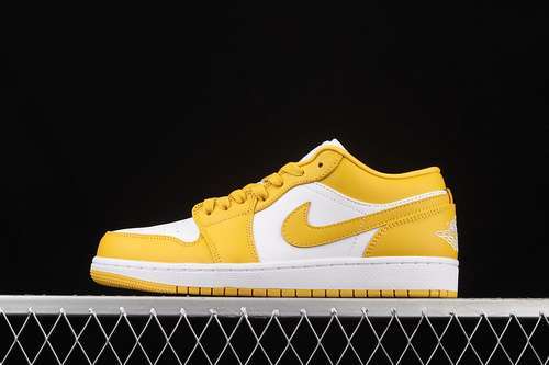 【300】[553558-171]-[AIR JORDAN 1 LOW WHITE/WHITE/POLLEN]-[WOMAN:36-39]-[MAN:40-46]