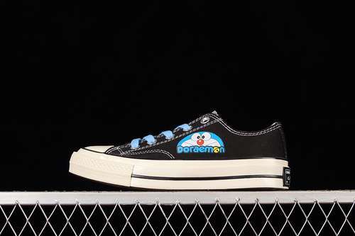 【240】[162065C]-[CHUCK TAYLOR ALL-STAR 70S LOW X DORAEMON CLASSIC LOW TOP BLACK/BLUE/EGRET]