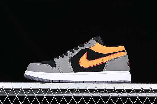 【260】[FN7308-008]-[AIR JORDAN 1 LOW SE BLACK/VIVID ORANGE/LIGHT GRAPHITE/CARDINAL RED/WHITE]
