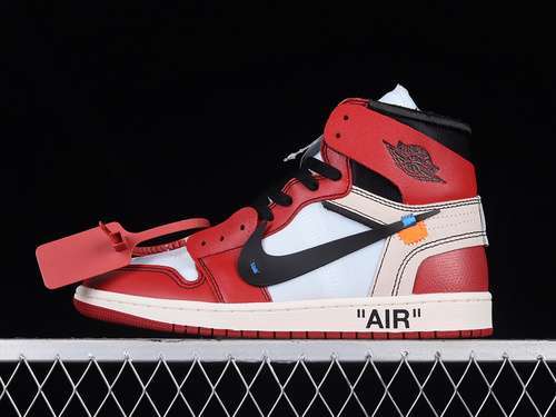 【530】[AA3834-101]-[OG OW X AIR JORDAN 1 RETRO HIGH OG CHICAGO WHITE/BLACK-VARSITY RED-BLACK]