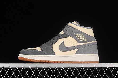 【300】[DN4281-100]-[AIR JORDAN 1 MID SE COCONUT MILK/COCONUT MILK/PARTICLE GREY]-[UNSIEX:36-46]