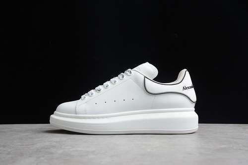 【580】[ALE*XANDER MCQUEEN SHOES WHITE/WHITE/BLACK]-[WOMAN:35-39]-[MAN:40-44]