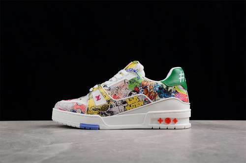 【700】[L*V 2022 TRAINER SNEAKERS WHITE/MULTI-COLOR/MULTI-COLOR]-[MAN:38-45]