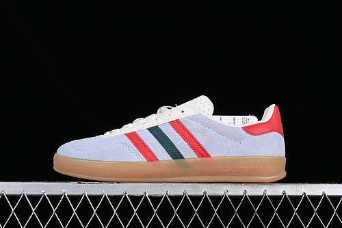 【230】[IG4994]-[GAZELLE GAZELLE INDOOR W WHITE/GREY/RED/GREEN]-[WOMAN:35.5-39]-[MAN:40-45]