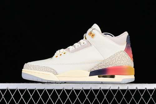 【580】[FN0344-901]-[J.BALVIN AIR JORDAN 3 RETRO WHITE/GREY/ORANGE/BLUE]-[WOMAN:36-39]-[MAN:40-47.5]