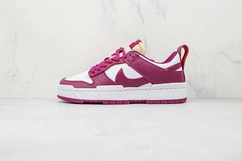 【280】[DN5065-100]-[SB DUNK LOW DISRUPT WHITE/WHITE/RED PLUMB]-[WOMAN:36-39]-[MAN:40-44]