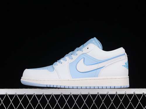 【300】[DV1299-104]-[AIR JORDAN 1 LOW SE REVERSE SAIL/DARK POWDER BLUE/ICE BLUE]-[UNISEX:36-46]