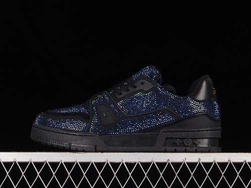 【360】[L*V FASHION SHOW SNEAKERS BLACK/DARK BLUE/BLACK]-[MAN:40-45]