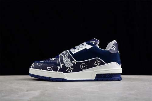 【700】[L*V LOW TRAINER SNEAKER NAVY BLUE/WHITE/SILVER]-[MAN:39-45]