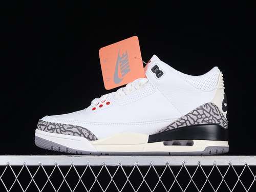 【500】[DN3707-100]-[AIR JORDAN 3 RETRO CEMENT REIMAGINED SUMMIT WHITE/FIRE RED/BLACK/CEMENT GREY]