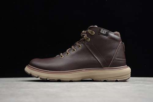 【440】[P722927]-[CAT MID OUTDOOR CASUAL WORK SHOES DARK BROWN/BROWN/DARK BROWN]-[MAN:39-44]