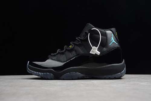 [378037-006]-[AIR JORDAN 11 RETRO GAMMA BLACK/GAMMA BLUE-VARSITY MAIZE]-[MAN:40-46]-[OG00252]