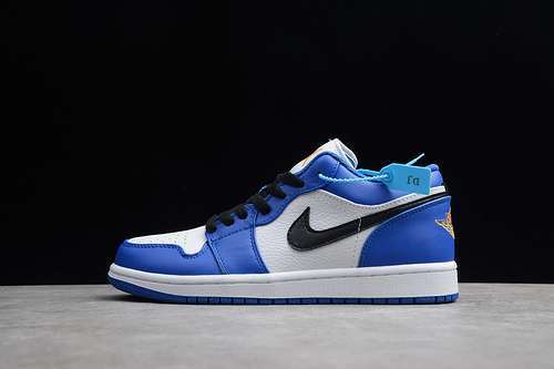 [553558-401]-[AIR JORDAN 1 LOW HYPER ROYAL/WHITE-ORANGE PEEL]-[WOMAN:36-39]-[MAN:40-46]-[1.1-110]