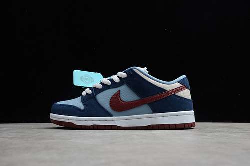 【400】[313170-463]-[FTC X DUNK LOW PREMIUM SB FINALLY NAVY BLUE/BLUE/RED]-[UNISEX:36-46]