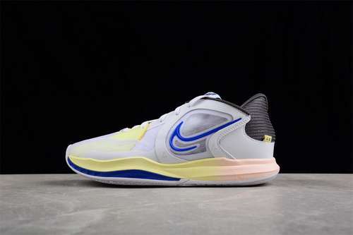 【390】[DJ6014-100]-[KYRIE LOW 5 EP WHITE/MEDIUM ASH/CITRON TINT/GAME ROYAL]-[MAN:39-46]