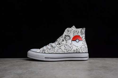 【230】[A01651C]-[POKEMON X CHUCK TAYLOR ALL-STAR 70S HIGH WHITE/WHITE/WHITE]-[UNSIEX:36-44]
