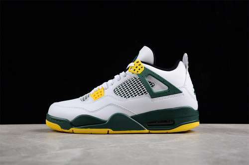 【400】[257-255275]-[AIR JORDAN 4 PE WHITE/YWLLOW/GREEN]-[WOMAN:36-39]-[MAN:40-47.5]