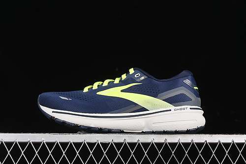 【280】[1103931D429]-[BROOKS GHOST 15 WHITE/GREEN/BLUE]-[MAN:40-45]