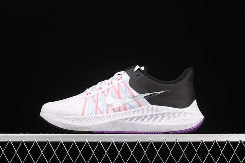 【280】[CW3419-101]-[AIR ZOOM WINFLO 8 WHITE/BLACK/CHLORINE BLUE/METALLIC SILVER]-[UNSIEX:36-45]