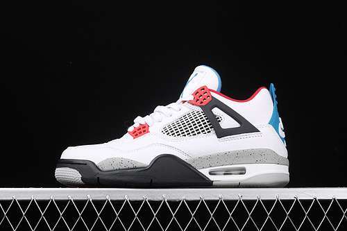 【500】[CI1184-146]-[AIR JORDAN 4 WHAT THE BLACK/WHITE/RED]-[MAN:40-46]