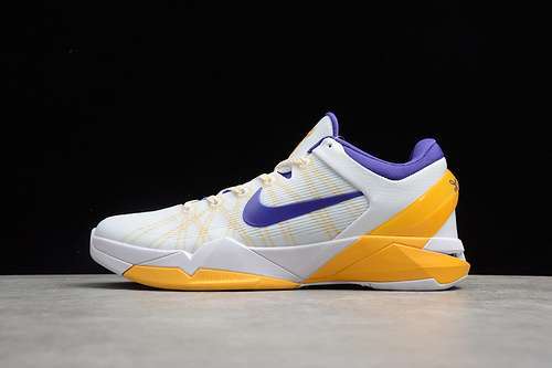 【360】[488371-101]-[ZOOM KOBE 7 SYSTEM LAKERS WHITE/CONCORD-DEL SOL-PURE PLATINUM]-[MAN:40-46]