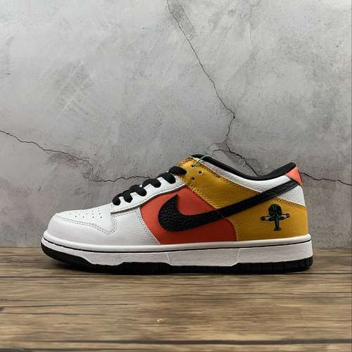 【380】[304292-802]-[DUNK LOW PRO SB RAYGUN ORANGE FLASH/BLACK-WHITE]-[WOMAN:36-39]-[MAN:40-45]