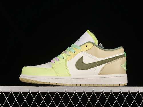 【300】[FD9906-131]-[AIR JORDAN 1 LOW SAIL/LIGHT OLIVE-PALE CITRON-DESERT]-[WOMAN:36-39]-[MAN:40-46]