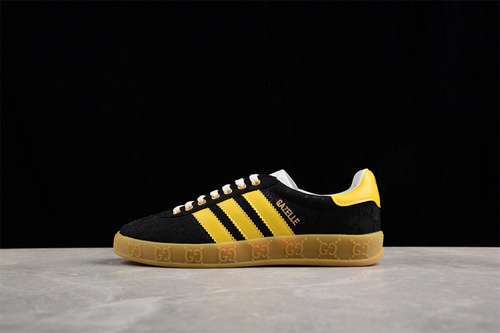 【380】[737967 FAAW3 1084]-[ADIDAS ORIGINALS GAZELLE ESQUISITE GU*CCI YELLOW/BLACK]-[UNSIEX:35-45]