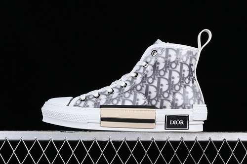 【480】[DI*OR B23 OBLIQUE TOP SNEAKERS WHITE/GREY/BLACK]-[WOMAN:35-39]-[MAN:40-46]