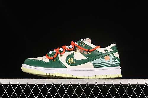 【330】[DD1503-600]-[DUNK LOW SB YEAR OF THE DRAGON LIGHT SOFT GREEN/ORANGE/WHITE]-[UNISEX:36-46]