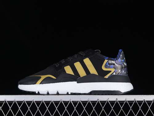 【280】[FW0711]-[NITE JOGGER BOOST SHOES CORE BLACK/CLOUD WHITE/YELLOW]-[WOMAN:36-39]-[MAN:40-45]