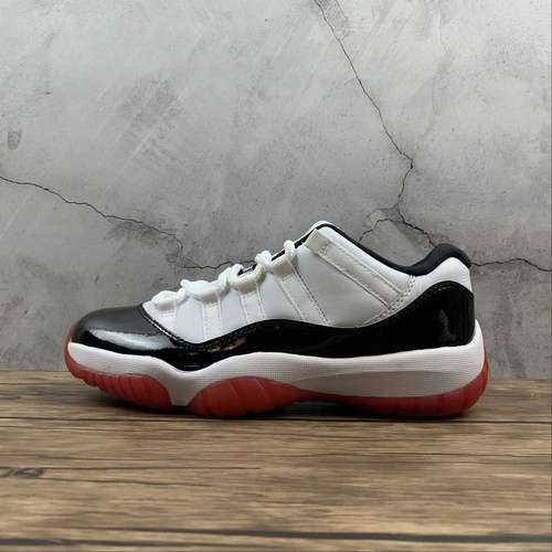 【430】[AV2187-160]-[AIR JORDAN 11 RETRO LOW CONCORD-BRED WHITE/UNIVERSITY RED/BLACK]-[MAN:40-47]