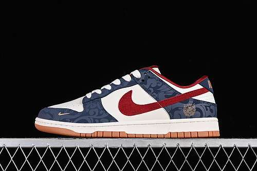 【380】[DQ1098-365]-[SB DUNK LOW YEAR OF THE DRAGON WHITE/RED/BLUE]-[WOMAN:36-39]-[MAN:40-45]