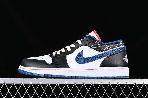 【260】[FV3622-141]-[AIR JORDAN 1 LOW SE WHITE/BLUE/BLACK]-[WOMAN:35.5-39]-[MAN:40-47.5]