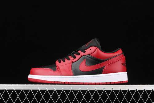 【320】[553558-606]-[AIR JORDAN 1 LOW REVERSE BRED BLACK/BLACK/GYM RED]-[WOMAN:36-39]-[MAN:40-46]