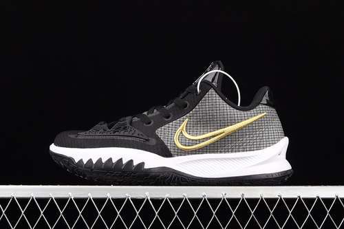 【340】[CZ0105-001]-[KYRIE LOW 4 EP TAKASHI BLACK/BLACK/WHITE/METALLIC GOLD]-[MAN:40-46]