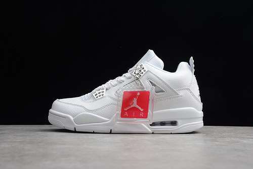 [84-82-93]-[308497-100]-[AIR JORDAN 4 RETRO PURE MONEY WHITE/METALLIC SILVER]-[MAN:40-46]