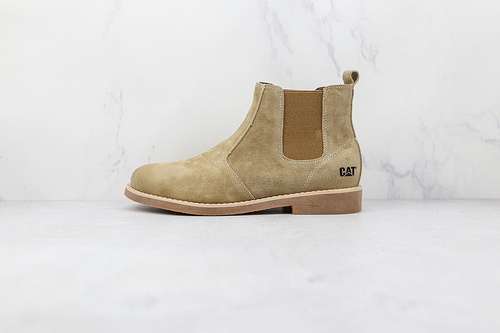 【380】[CAT MIDDLE CUT CASUAL SHOES KHAKI/KHAKI/KHAKI]-[MAN:38-44]