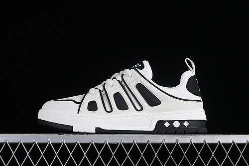 【400】[LOUIS VUITTON SNEAKER LOW WHITE/BLACK]-[MAN:38-44]