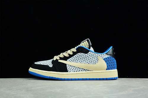 【300】[DM7866-140]-[AIR JORDAN 1 LOW FLYKNIT BLUE/BLACK/BEIGE]-[MAN:40-45]