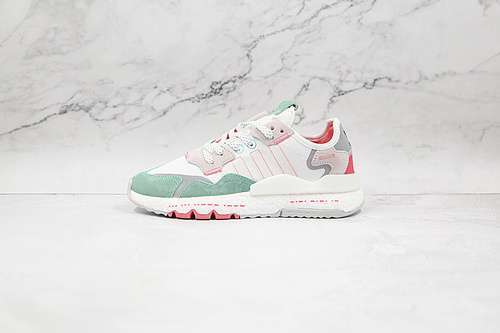 【300】[HO3251]-[NITE JOGGER 2019 BOOST SHOES CLOUD WHITE/LIGHT GREEN/GREY]-[WOMAN:36-39]-[MAN:40-45]