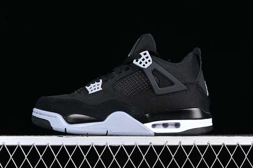 【340】[DH7138-006]-[AIR JORDAN 4 RETRO BLACK/WHITE/FIRE RED/LIGHT STEEL GREY]-[UNISEX:36-47.5]