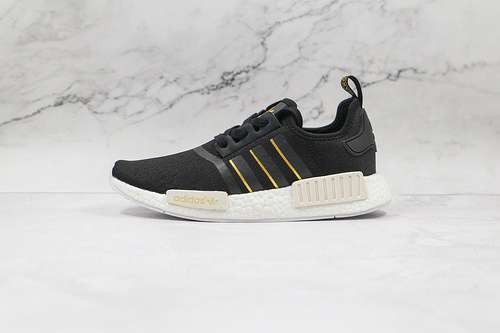 【320】[FW6433]-[NMD_R1 SHOES CORE BLACK/GOLD METALLIC/CRYSTAL WHITE]-[WOMAN:36-39]-[MAN:40-45]