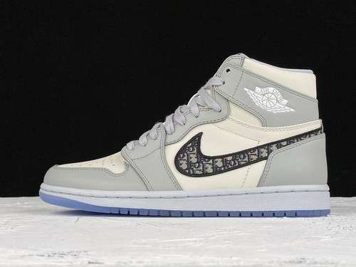 【1400】[CN8607-002]-[LW DI*OR X AIR JORDAN 1 HIGH OG WOLF GREY/SAIL-PHOTON DUST-WHITE]
