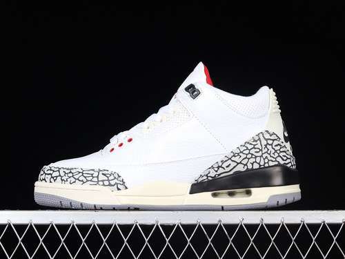 【340】[DN3707-100]-[AIR JORDAN 3 WHITE CEMENT REIMAGINED SUMMIT WHITE/FIRE RED-BLACK-CEMENT GREY]