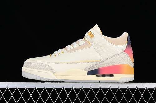 【320】[FN0344-901]-[J.BALVIN AIR JORDAN 3 RETRO ORANGE/GREY/YELLOW]-[WOMAN:36-39]-[MAN:40-46]
