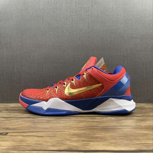 【340】[488371-406]-[ZOOM KOBE 7 DARK BLUE/RED/GOLD-WHITE]-[MAN:40-46]