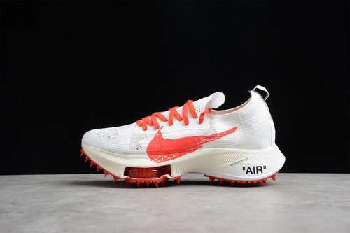【380】[CV0697-002]-[OW X AIR ZOOM TEMPO NEXT% WHITE/WHITE/GYM RED]-[WOMAN:36-39]-[MAN:40-45]