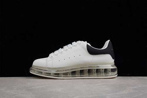 【530】[ALEXANDER MCQUEEN AIR CUSHION SNEAKER WHITE/WHITE/BLACK]-[WOMAN:35-39]-[MAN:40-44]