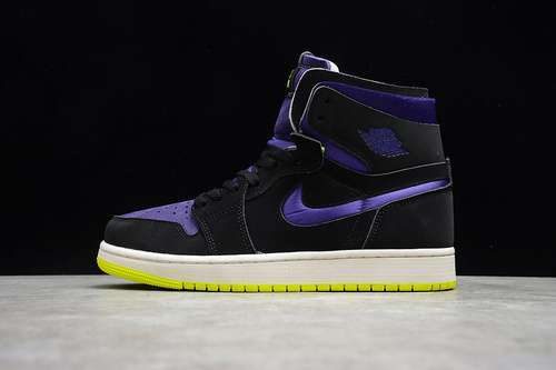 【400】[CT0979-001]-[AIR JORDAN 1 HIGH ZOOM HALLOWEEN BLACK/COURT PURPLE/LEMON VENOM/SAIL]-[36-47]
